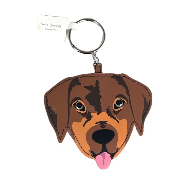 Vera Bradley Dog Bag Charm, Coin Purse, Brown - Picture 5 of 5